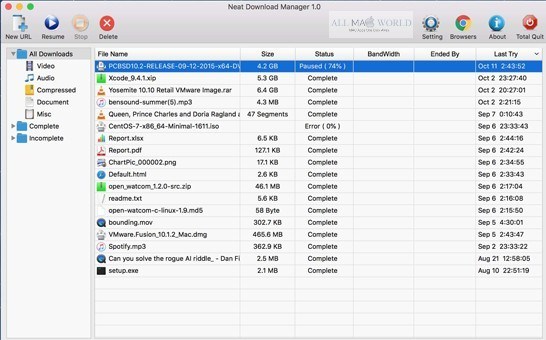 Neat Download Manager 1.1 for Mac