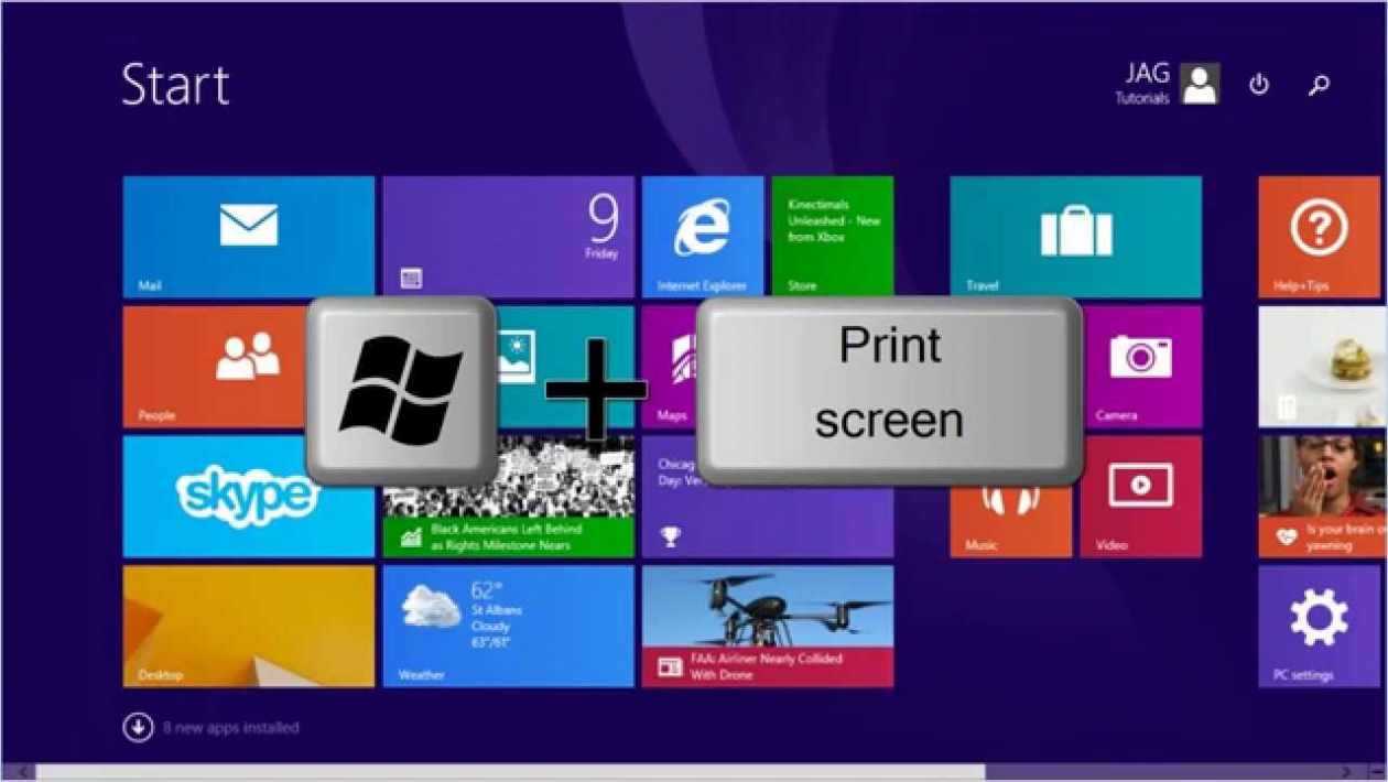 How to screenshot on windows 8