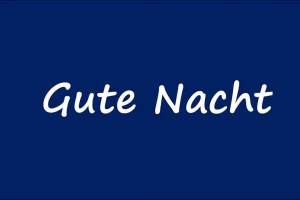 good night in german